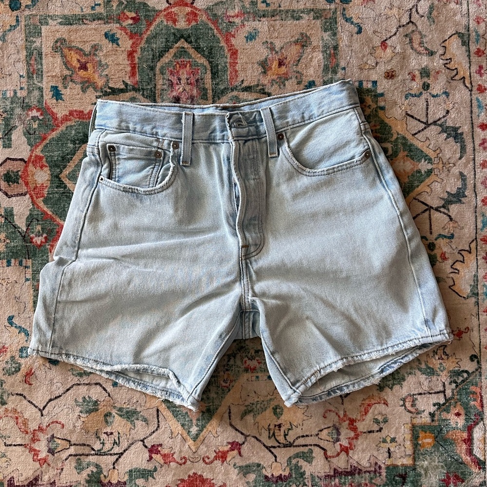 Levi's Light Blue Denim Jean Shorts
